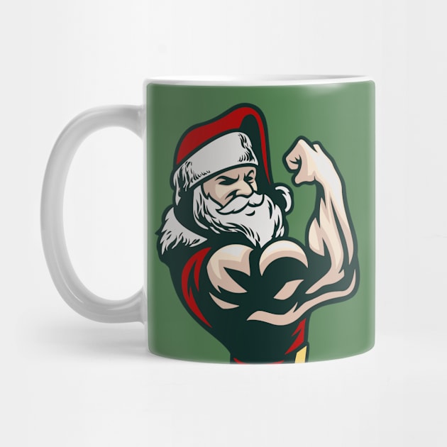 Buff Santa Flexing by SLAG_Creative